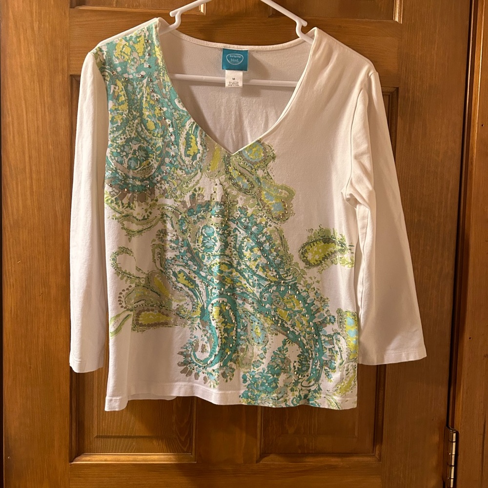 Women’s Top, cotton/spandex blend. size M